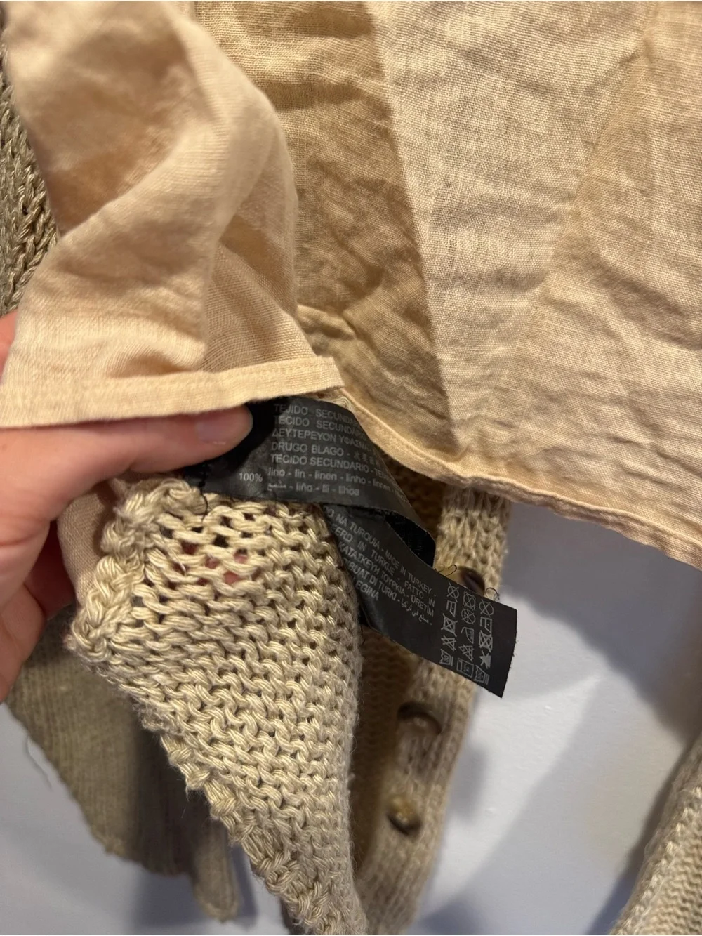 Zara Linen Open-Front Women’s Cardigan Sweater